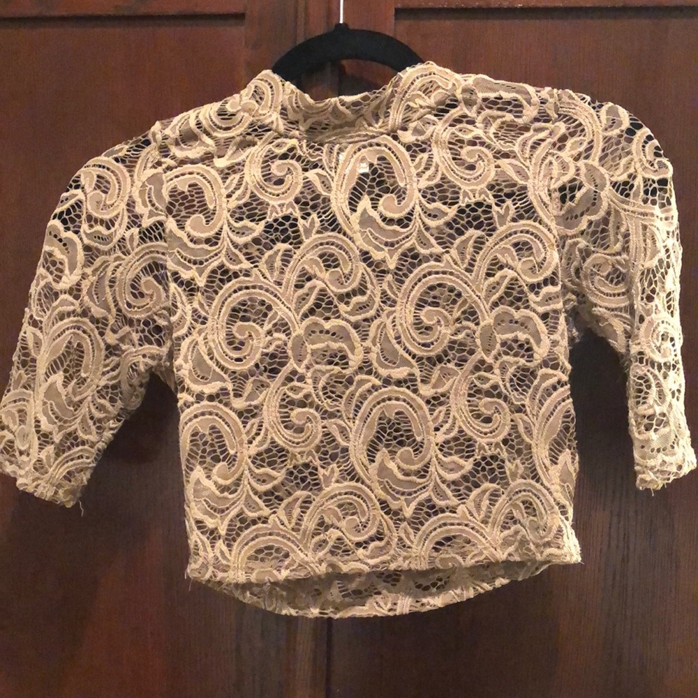 Lace crop top